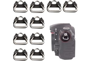 ACYDSR 10 Stück Edelstahl Dreieck Schlüsselanhänger Ring Spaltringe für Kameragurte, Dreieckige Splentringe mit Schutzkappe Dreiecksring