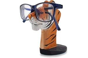 VIPbuy Soporte para Gafas De Sol Madera Ornamento Forma de Animales Tallada a Mano para Niño Mujer Hombres Novedad Regalo Decoración de la Oficina en Casa (Tigre)