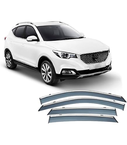 Modifycar Deflettori Per MG ZS (2025+) – Kit 4 Pezzi In Acrilico Fumé, Installazione Interna, Antivento E Antirumore