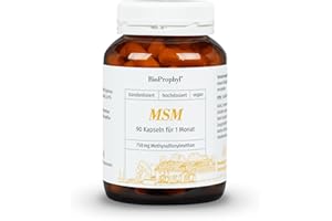 ‎BIOPROPHYL BioProphyl® MSM - 750 mg reines Methylsulfonylmethan (90 Kapseln)