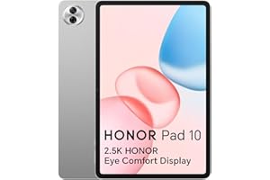 Honor Pad 10 8GB 256GB Tablet, 12.1 Pulgadas 120Hz 2.5K Display, 7 Gen 3 Snapdragon, 6 Altavoces, 10100mAh Batería, 6 Altoparlanti, Cuerpo de Metal, Android 15, Google Service WiFi Tablet, Gris