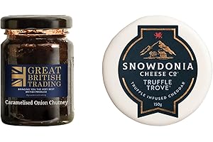 Snowdonia Cheese Company Truffle Trove 150g Extra Mature Cheddar Cheese Truckle with Caramelised Onion Chutney from Great British Trading Limited