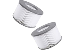 DAKUI 2 Stück Hot Tub Filter Cartridge für MSPA ab 2020 Whirlpool, SPA Pool Filterkartuschen, Kompatibel mit Delight, Premium, Elite, für Aurora, Mont Blanc, Mono, Alpine, Camaro, Nest, Soho, Baikal, Starry