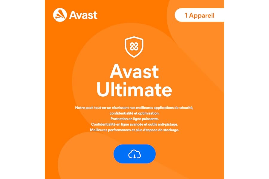 Avast Ultimate 2025 | 1 appareil | Antivirus| 1 An | Code d'activation envoi par email