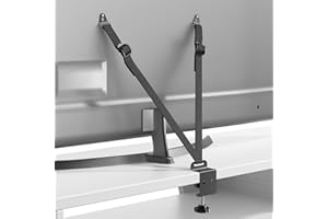 PUTORSEN Meubles et Téléviseur Sécurité Anti-basculement, Ajustable Sangle de Serrage et Punch-Free Clamp pour Baby Proofing, Conçu pour s'adapter à n'importe quel téléviseur avec trous de VESA