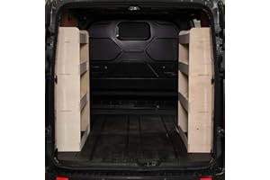 VANIFY - Kompatibel mit Ford Transit Custom L1 2012+ Fahrzeugeinrichtung Fahrzeugregale, doppelte Regale hinten