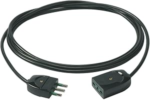 Vimar 0P32385 Cavo Prolunga lineare 3 metri, spina 2P+T 16 A 250 V~ standard italiano tipo S17, Bpresa SICURY 2P+T 16 A 250 V, 3G, Nero