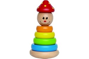 Hape E0400 Clown Stacker - Wooden Activity Toy for Toddlers