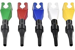 ALI2 5 pezzi Imbuto Olio Motore,Imbuto Carburante,Imbuto flessibile,Imbuto di benzina,Imbuto di plastica per auto,Motociclo,Scarico auto,Cinque colori