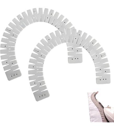 TMZELOA Heißsaum Lineal - Flexibles Silikon Bügellineal Für Näharbeiten