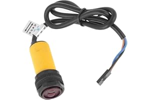 Oumefar E18 D80NK Adjustable Infrared Obstacle Avoidance Detection Sensor Switch 5V Detect 3 80cm Infrared Photoelectric Sensor Switch for Multi reminder Maze Robot etc