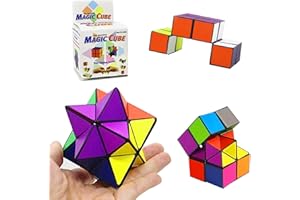 SHONCO Magic Star Cubo,Cubo Infinito, Speed Cube, Superficie Lisa sólida, Alivia el estrés y la ansiedad, Cubo Magico Duradero para Niños y Adultos