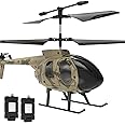tech rc Remote Control Helicopter for Kids RC Helicopter, 2.4GHz with Gyro 2 Battery for 20 Min Play Altitude Hold One-Key Take-Off High&Low Speed,LED Light Aircraft Indoor Flying Toy Gift for Boys