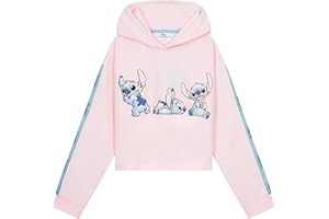 Disney Sweat à Capuche Fille Stitch, Pull Stitch, Crop Top Fille, Vêtements Mode Fille et Ado 7-14 Ans