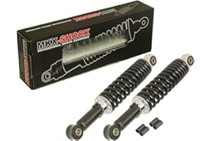 SCOOTER-PROSPORTS 340 mm Stoßdämpfer Federbein Set Schwarz für Mofa Moped Mokick - Honda Dax Monkey Zündapp Puch Hercules K T M DKW Simson
