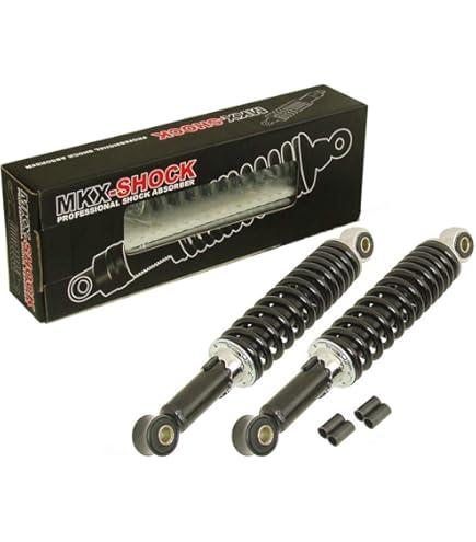 Stoßdämpfer für Hercules Mofa Moped wie Original 315mm chrom / schwarze Hülse Prima 2 3 4 5 6 M P3 | Mofastübchen Stoßdämpfer für Hercules Mofa Moped wie Original 315mm chrom / schwarze Hülse Prima 2 3 4 5 6 M P3 | Mofastübchen