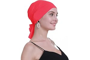 osvyo Cotton Chemo Turbans Headwear Beanie Hat Cap for Women Cancer Patient Hairloss