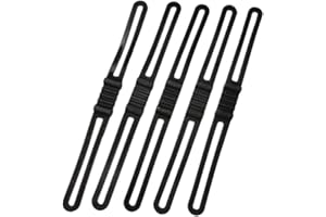 RuiChy 5 Pcs Bicycle Silicone Band, Elastic Flashlight Phone Strap Torch Speaker Mount Holder Bandage, MTB Cycling Bike Flash Light Tie Ribbon Band