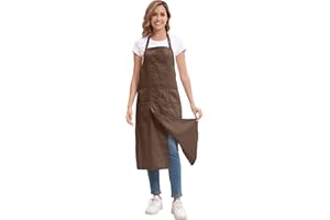 Nanxson Delantal para Cerámica con Piernas Separadas para Hombres y Mujeres, Delantal de Cobertura Total para Manualidades, Pintura, Peluquería y Jardinería