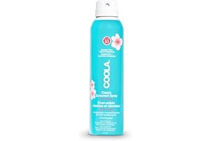 Coola Classic SPF 50 Body Sun Cream Spray, 70 Percent + Organic Sunscreen with Broad Spectrum UVA/UVB Protection, Reef Friendly and Vegan, 177 ml