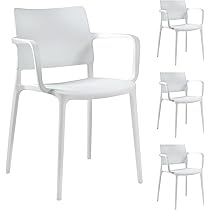 PAPATYA Designstuhl Stapelbar - 200kg Belastbar, UV-beständig Für Terrasse