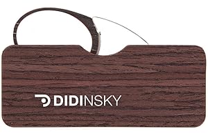 DIDINSKY Okulary do czytania bez okularów korekcyjnych dla mężczyzn i kobiet, przezroczyste. Okulary do prezbiopii dla mężczyzn i kobiet w stylu retro lub vintage na zmęczenie oczu. 3 kolory i 5 stopniowania - ORSAY WOOD