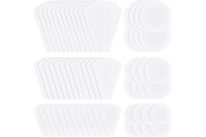 CHGCRAFT 264 Pièces Modèles de Matelassage en Papier en Forme de Fleur Assemblage de Papier Anglais pour Bricolage Patchwork Couture Artisanat