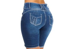 Onsoyours Short Femme Jean Court Sexy Été Taille Haute Bermudas Skinny Stretch Vintage Pantalon Short Bermudas Denim Collant