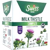 Swiss Bork&reg; Milk Thistle Complex 300 mg Silymarin (Deve Dikeni) Karaciğer Detoks 30 Vegan Kaps&uuml;l