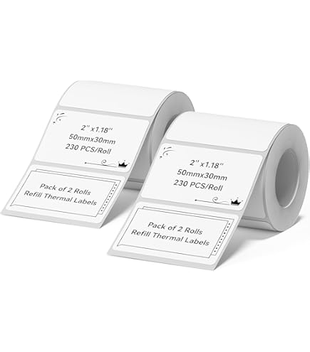 NIIMBOT Labelfabrikant-tape, B1/B21/B3S aangepast labelprintpapier, 20 x 170 mm (2 rijen), thermo-labeltape voor thuis, kantoor, school, 90 etiketten /rol NIIMBOT Labelfabrikant-tape, B1/B21/B3S aangepast labelprintpapier, 20 x 170 mm (2 rijen), thermo-labeltape voor thuis, kantoor, school, 90 etiketten /rol