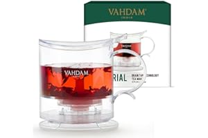 Imperial Tea Maker - 16oz, Bottom Dispensing Tea Pot | Drain-Tap Technology, All-in-One Tea Kit | Tea Pot with Infusers for Loose Tea | Tea Steeper | Gift for Tea Lovers | VAHDAM
