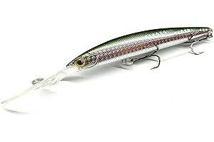 PREDILURES Bass Lure Deep Dive 120mm 20g 2-3m, Trolling, Long Cast, Olive Sprat Slim