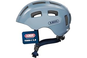 ‎ABUS ABUS Fahrradhelm Youn-I 2.0 - mit Licht für Kinder, Jugendliche und junge Erwachsene - für Mädels und Jungs