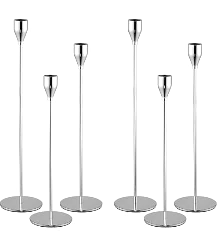Kandelaar gouden stokkaarshouder metaal H26cm