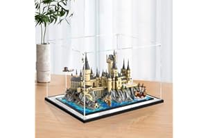 TIRFF Acrilico Vetrina Teca Compatibile con Lego 76419 Castello e giardini di Hogwarts, Acrylic Display Case Acrilico Vetrina Scatola di Acrilico per 76419 (Modello Lego non incluso)