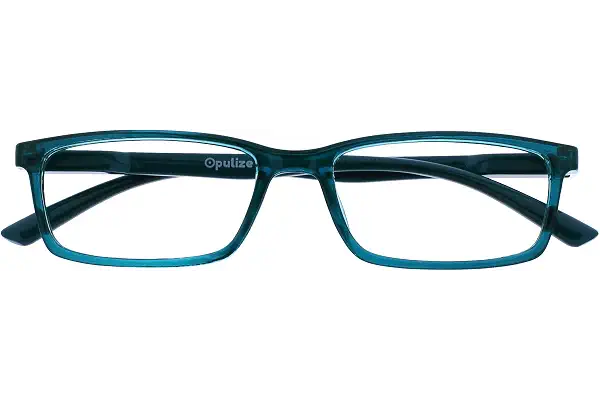OPULIZE See Gafas Lectura Filtro Luz Azul Montura Estrecha Bisagras de Resorte Mejoran Sueño Reducen Dolor de Cabeza Ordenador Videojuegos Antirreflejante Turquesa Hombre Mujer B9-Q B9-Q +1.50