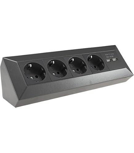 CARESSI 4-voudig hoekstopcontact koper CARESSI 4-voudig hoekstopcontact koper