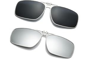 Long Keeper Przypinane okulary przeciwsłoneczne – polaryzacyjne okulary przeciwsłoneczne z klipsem na okulary na receptę dla mężczyzn i kobiet, antyodblaskowe okulary przeciwsłoneczne do jazdy na ryby