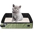 Foldable Portable Waterproof Cat Litter Box, Large, for Outdoor Travel with Pets