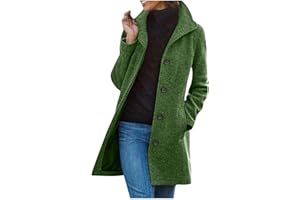 Zeiayuas Tweedjacke Damen Tweed Jacke Freizeitmantel Herbstjacke Damen Mantel Grauer Blazer Damen Blazer Damen Sportlich Elegant Herbst und Winter Freizeitkleidung Blazer Oversized