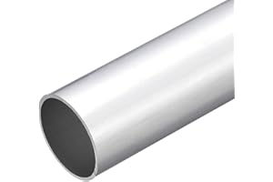 TOP-VIGOR 6063 Aluminium Rundrohr, 38 mm Außendurchmesser, 35 mm Innendurchmesser, 300 mm Länge Rohr, nahtloses gerades Aluminiumrohre alurohr für Industrie, DIY-Projekte, 1 Stück