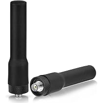 Antenne VHF/UHF Bi-bande SMA Mâle Souple Pour Radios Portables BaoFeng, Yaesu, Etc. - 2 Pièces, 144/430 MHz