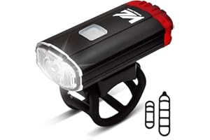 VICTGOAL Bike Light Dual Front & Rear USB Rechargeable Helmet Light IPX5 Waterproof Portable Bicycle Light for All Road Cyclists