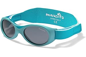 Mausito Occhiali da sole 0-18 mesi I FLESSIBILI Occhiali da sole bambino e bambina con fascia regolabile I 100% PROTEZIONE UV I occhiali da sole neonato ultraleggeri senza BPA I Progettati in Europa