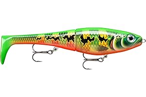 Rapala - X-Rap Peto Angelköder - Kunstköder mit weichem Fischschwanz - Süßwasser Spinnköder - Lauftiefe 0.5-1m - Hergestellt in Estland