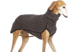 ZHUMCCY Jersey de forro polar de galgos, camisa de cuello alto, abrigo Whippet, chaleco de forro polar para perro, suéter cálido para mascotas, sudadera cálida para otoño e invierno