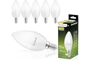 Lumiled B35 E14 lampa LED 10 W (zastępuje 75 W), 990 lumenów, świeca mleczne szkło, źródło światła w kształcie świecy, 3000 K, ciepła biel, żarówka, kąt świecenia 180°, 6 sztuk
