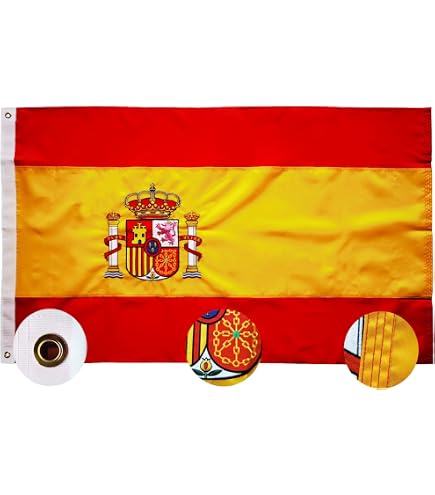 AZ FLAG Community Of Madrid Flag - 3x5 Feet (150x90cm), Knitted Polyester, Outdoor Banner