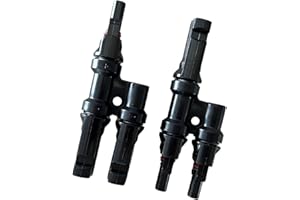 Kleines Kraftwerk MC4 Y Stecker 2 Stück für Solarkabel zur Parallelschaltung von Solarmodulen | Easy Klick Verschluss | Verteiler, Splitter, Solarstecker, Solarpanel Kabel, Adapter, Verbinder