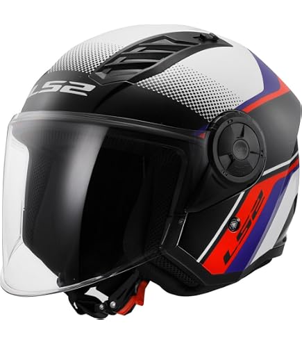 Casco Jet CRUIZER STAR Omologato ECE 22-06 – Doppia Visiera Trasparente E Sole, Interni Amovibili E Traspiranti, Calotta Con Ventilazione